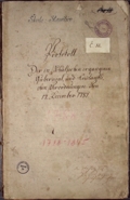 Protokoly školy 1788 - 1845